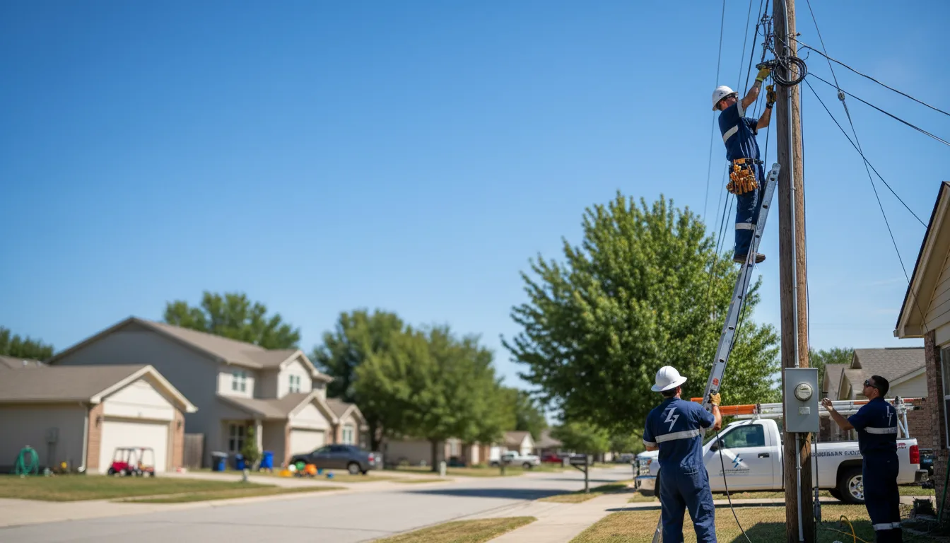 Residential electrician providing installation services in Woodville, WI